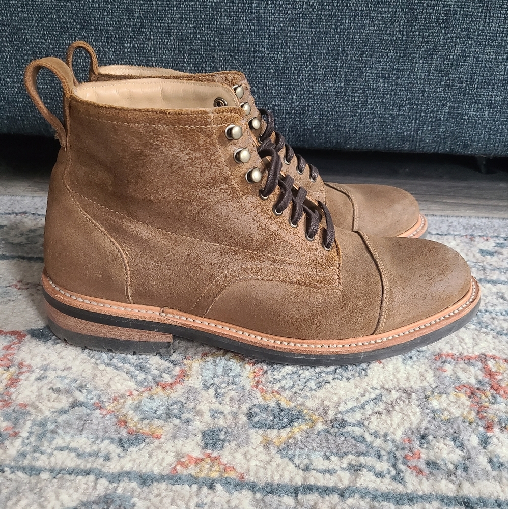 Rhodes (Huckberry) "Portland" Service Boot | Waxed Mohave Suede | 10.5D - Picture 5 of 6